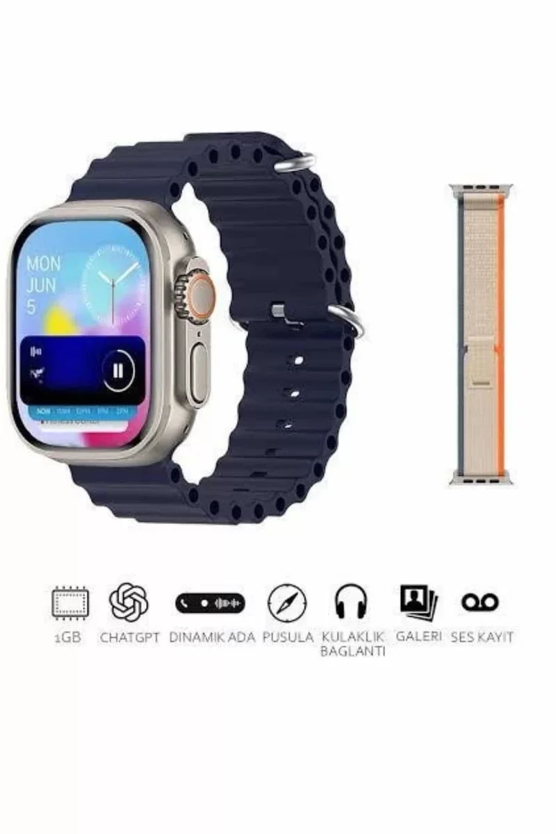 Akıllı Saat Çok Fonksiyonlu Unisex Sosyal Medya Bildirimli Bluetooth Yeni Nesil