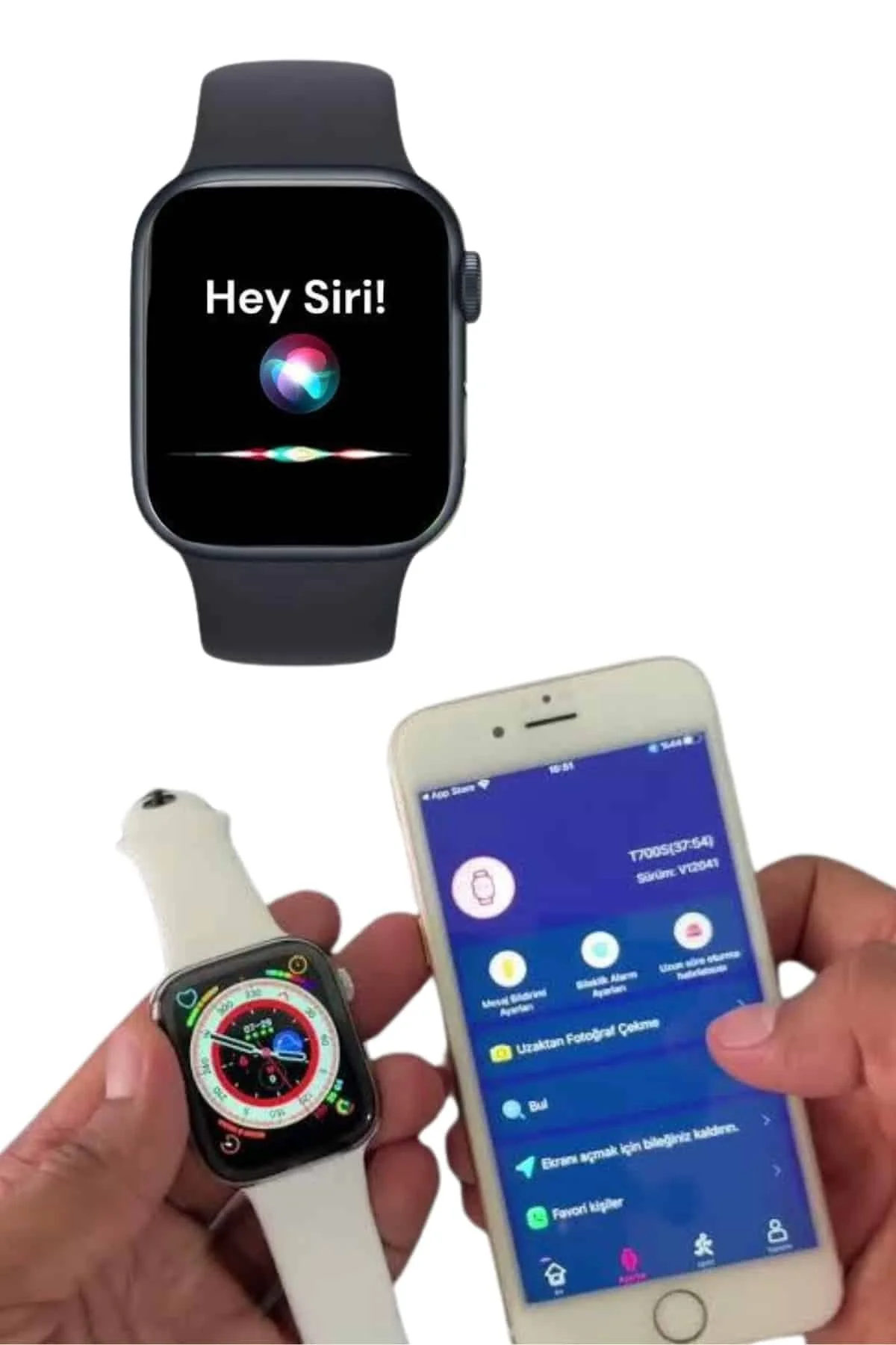 Akıllı Saat Çok Fonksiyonlu Uyku Takibi Adımsayar Nabız Ölçer Ara