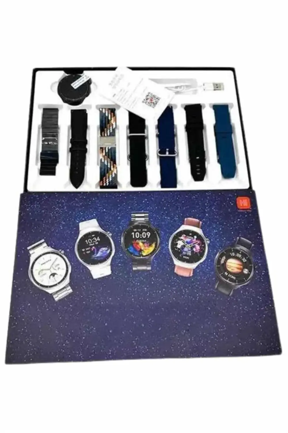 Akıllı Saat Çoklu Kordon Seçenekli Dokunmatik Ekran Nabız Sensörl