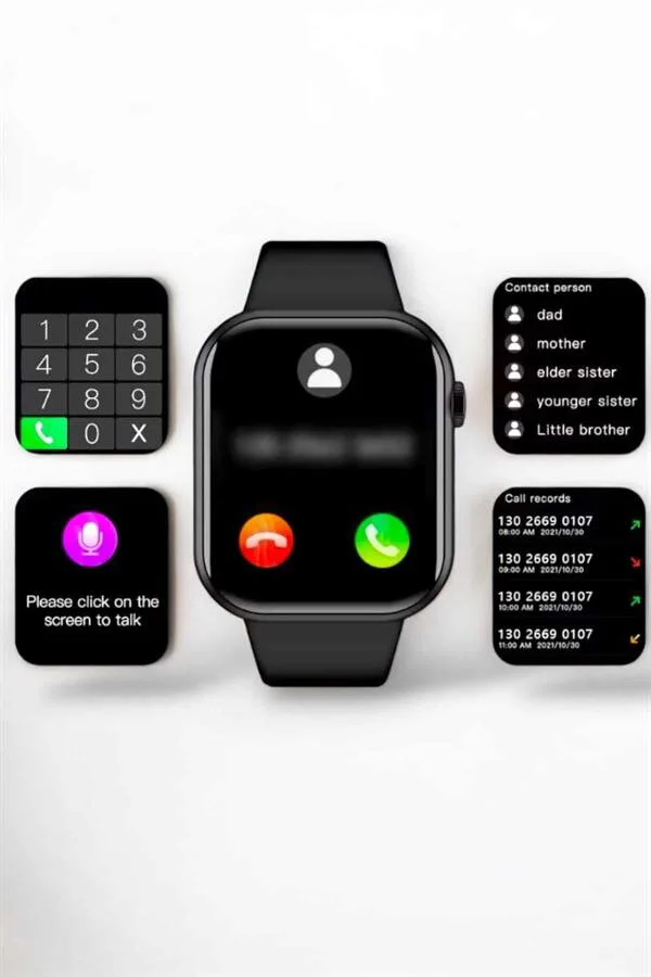 Akıllı Saat - Dokunmatik Ekran, Bluetooth Bağlantılı, EKG, Kan Basıncı ve Spor Modları