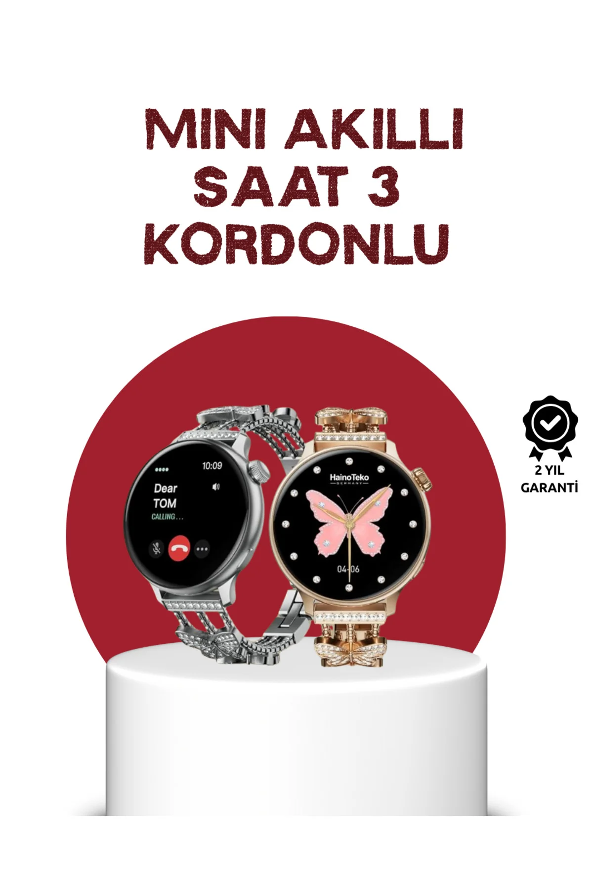 Akıllı Saat – Dokunmatik Ekran, Spor Modu ve Kalp Atış Sensörü