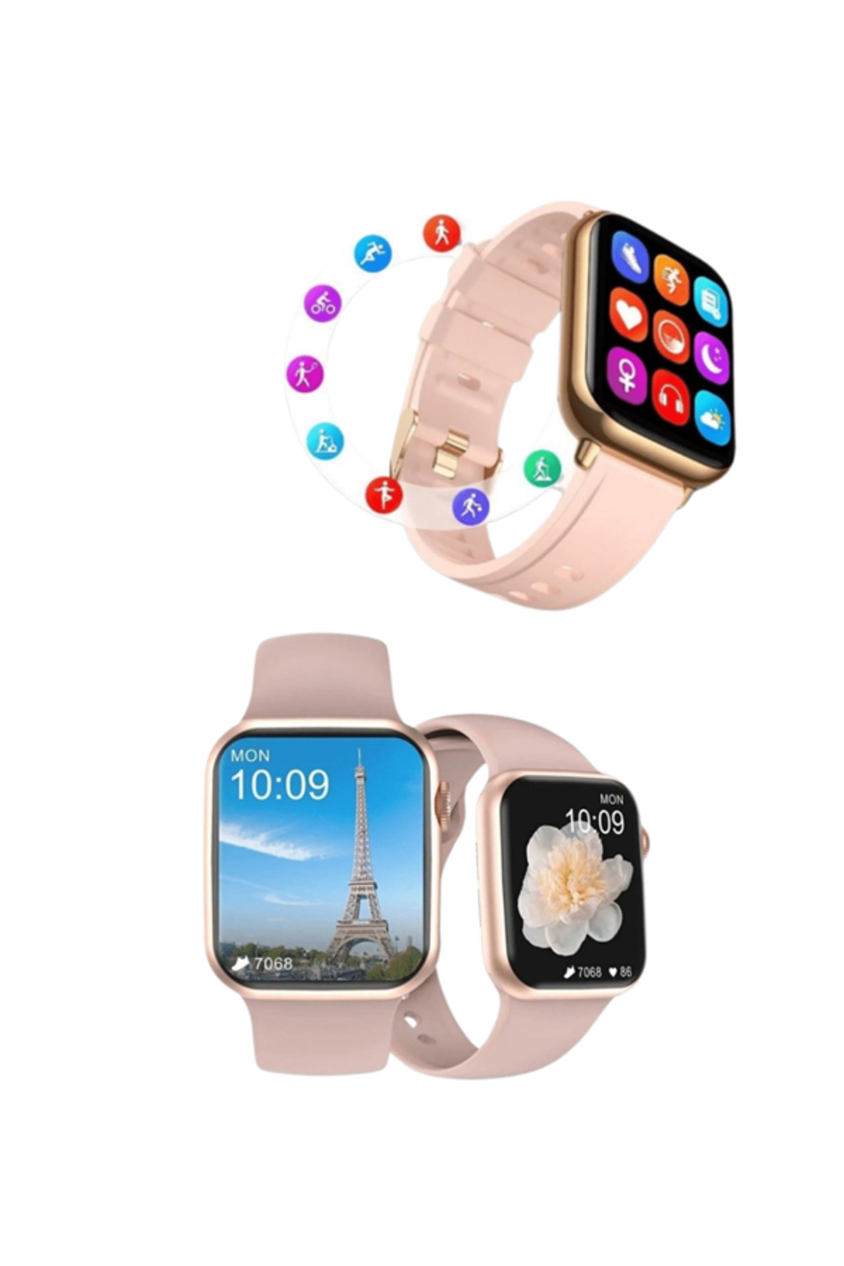 Akıllı Saat GPS Destekli – Kalp Ritmi Ölçer, Titreşimli Bildirim,