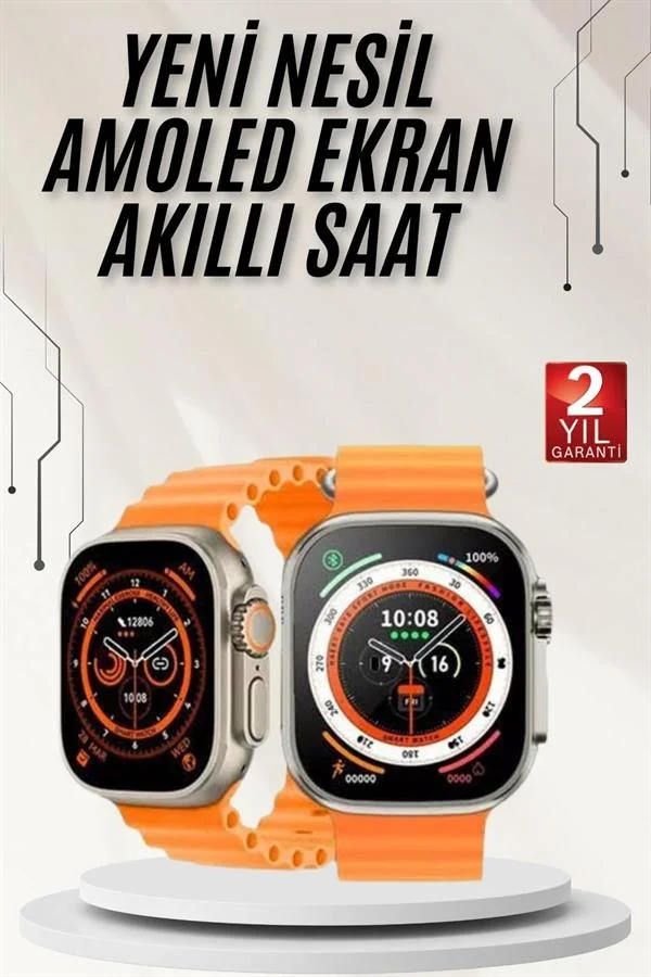 Akıllı Saat GPS Özelliği Bildirim Görme Adımsayar Sesli Görüşme Yapabilen Yeni Nesil
