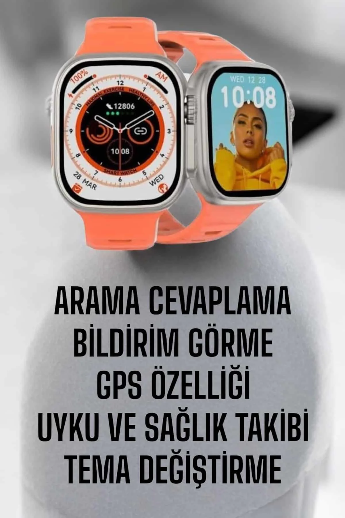 Akıllı Saat GPS, Sağlık Ve Uyku Takibi Arama Cevaplayan Bluetooth Bağlantılı Akıllı Saat GPS, Sağlık Ve Uyku Takibi Arama Cevaplayan Bluetooth Bağlantılı