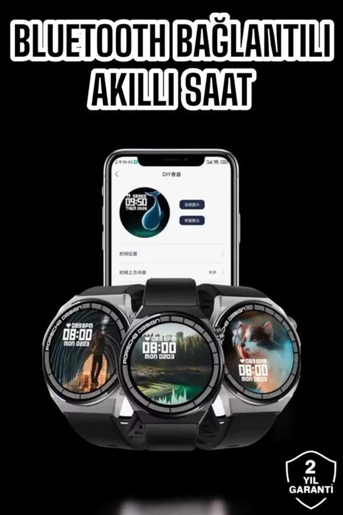 Akıllı Saat Gps Ve Nfc Özelliği Sesli Görüşme Dokunmstik Ekran