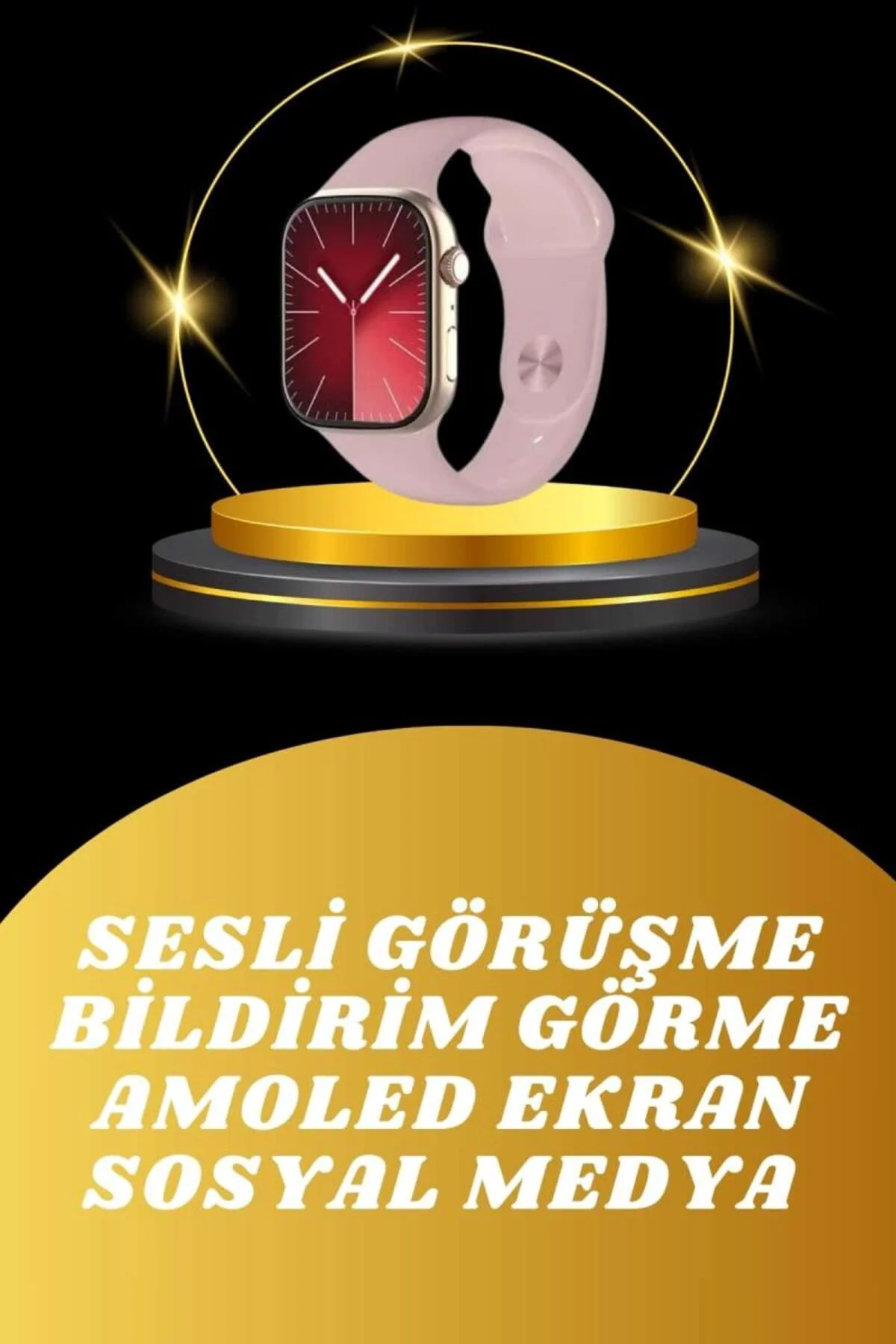 Akıllı Saat İos Andorid Destekli Arama Özeliği Sensörlü Bluetooth Bağlantılı