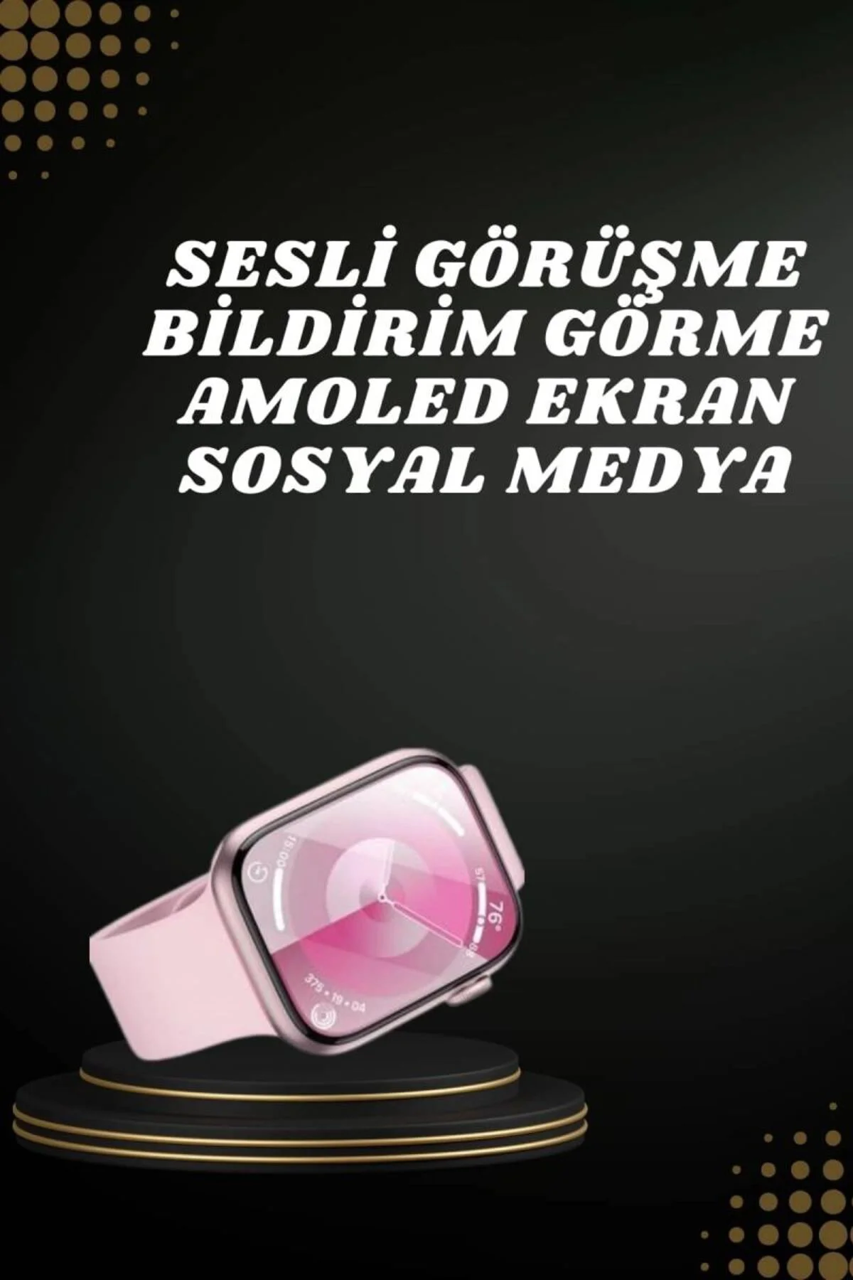 Akıllı Saat İos Andorid Destekli Titreşimli Gps Özelliği Bildirim Özelliği