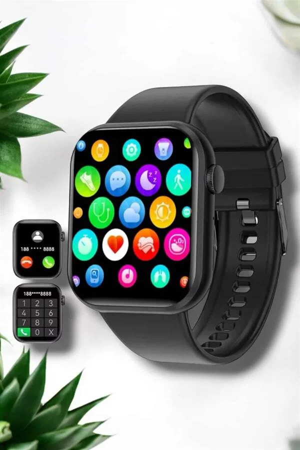 Akıllı Saat - iOS & Android Uyumlu Şık ve Çok Fonksiyonlu Sağlık Takibi