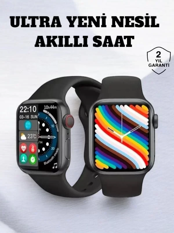 Akıllı Saat iOS ve Android ile Uyumlu Şık ve Çok Fonksiyonlu - Lisinya