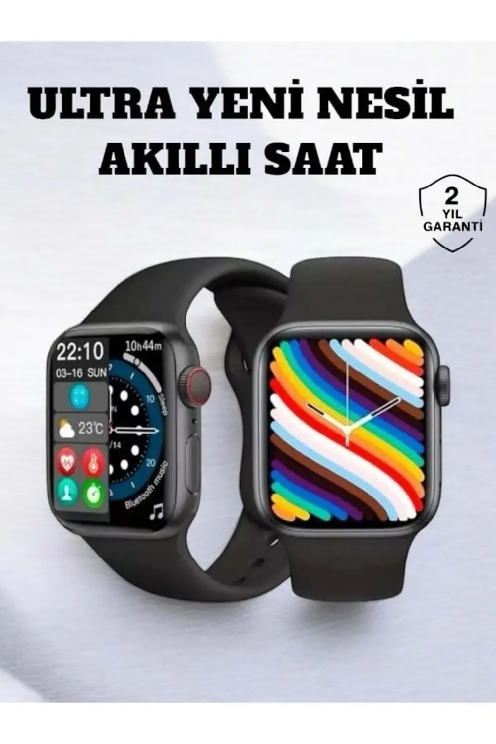 Akıllı Saat iOS ve Android ile Uyumlu Şık ve Çok Fonksiyonlu