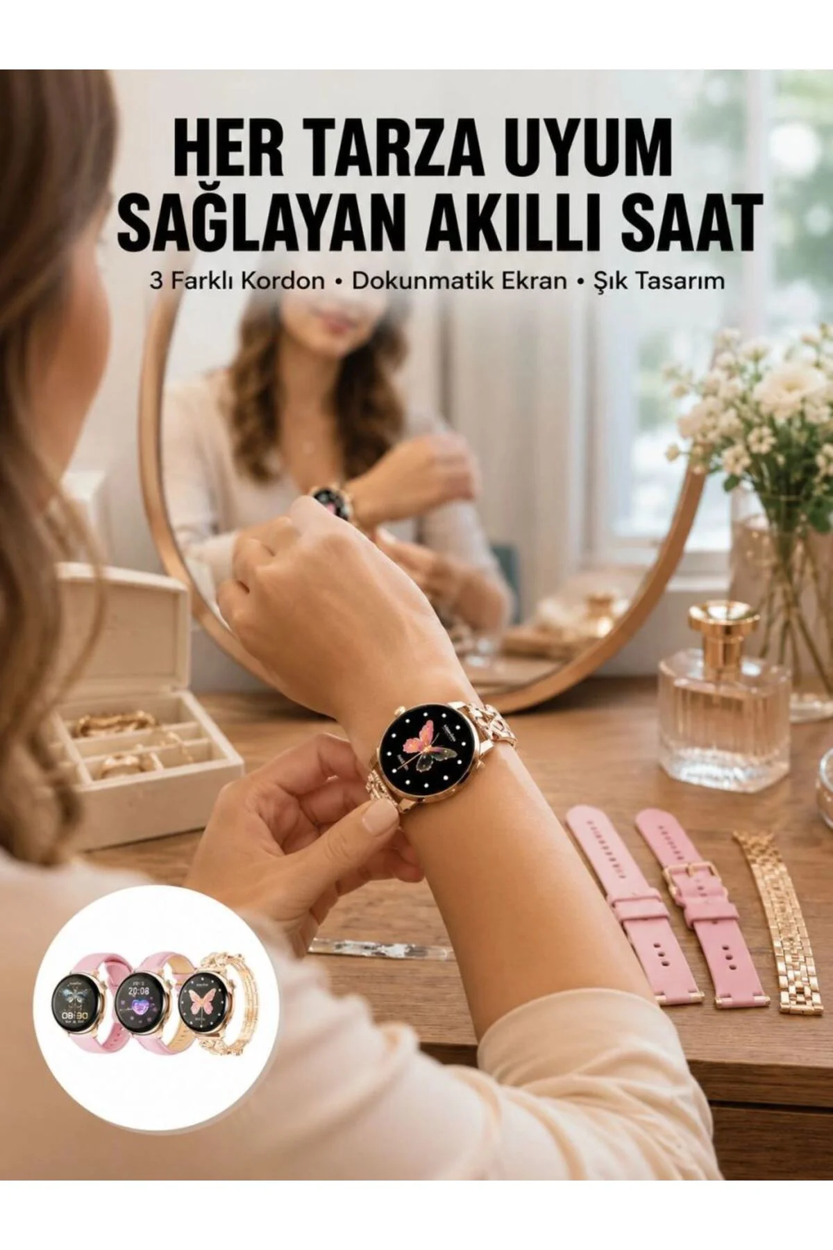 Akıllı Saat – Kalp Atış Takipli, Spor Modlu, Uzun Pil Ömürlü Yeni Nesil