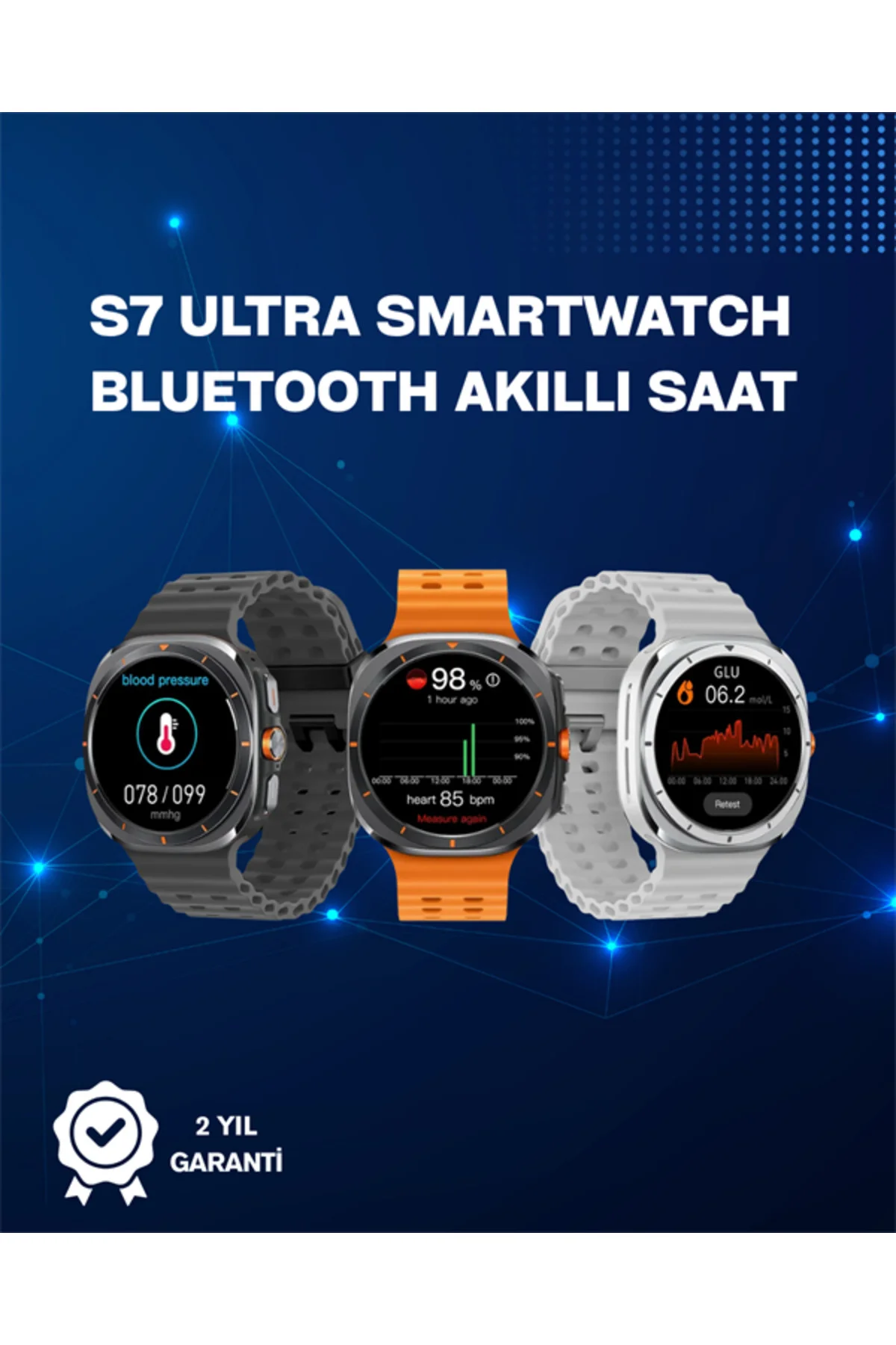 Akıllı Saat | Kalp Ritmi, Nabız ve Uyku Takibi | iOS Uyumlu