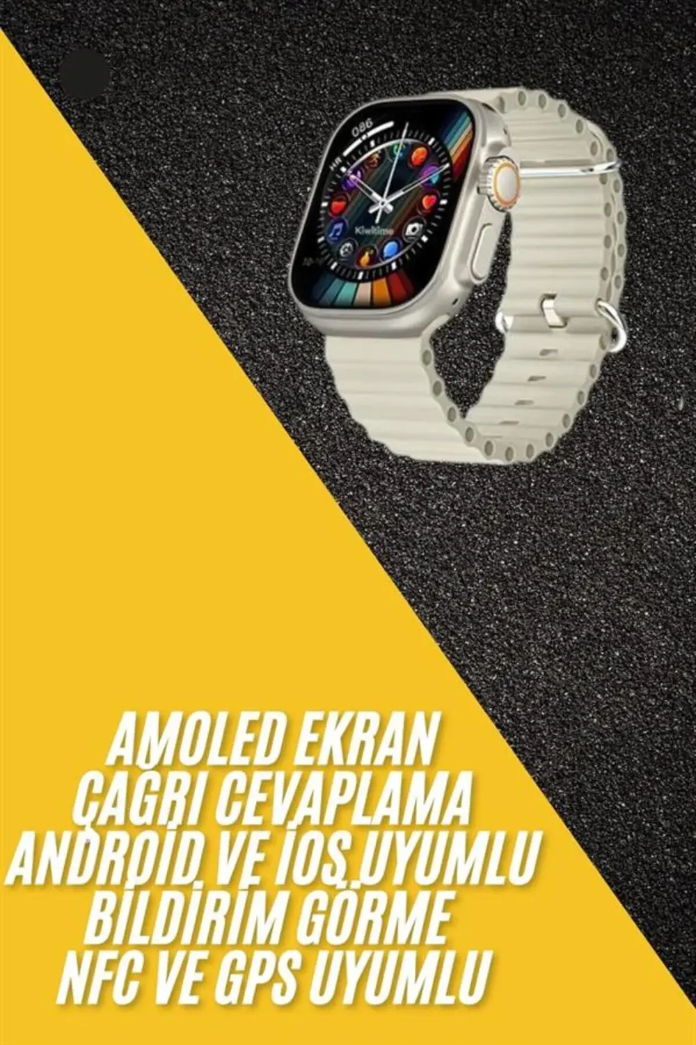 Akıllı Saat Kol Saati Android ve İOS Uyumlu Nabız Ölçer Sesli Asi