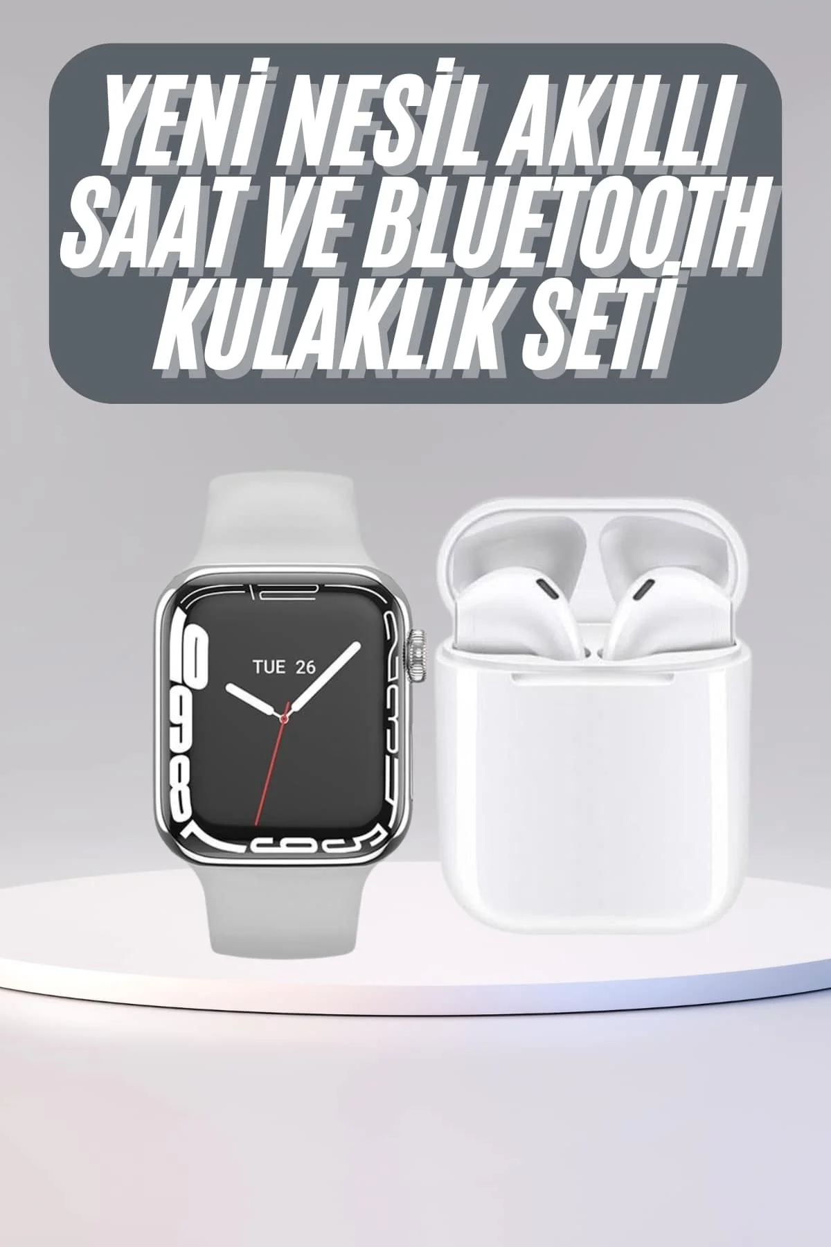 Akıllı Saat Kulaklık Hediyeli Uyku ve Sağlık Takibi Yapabilen Uzun Ömürlü Akıllı Saat Kulaklık Hediyeli Uyku ve Sağlık Takibi Yapabilen Uzun Ömürlü