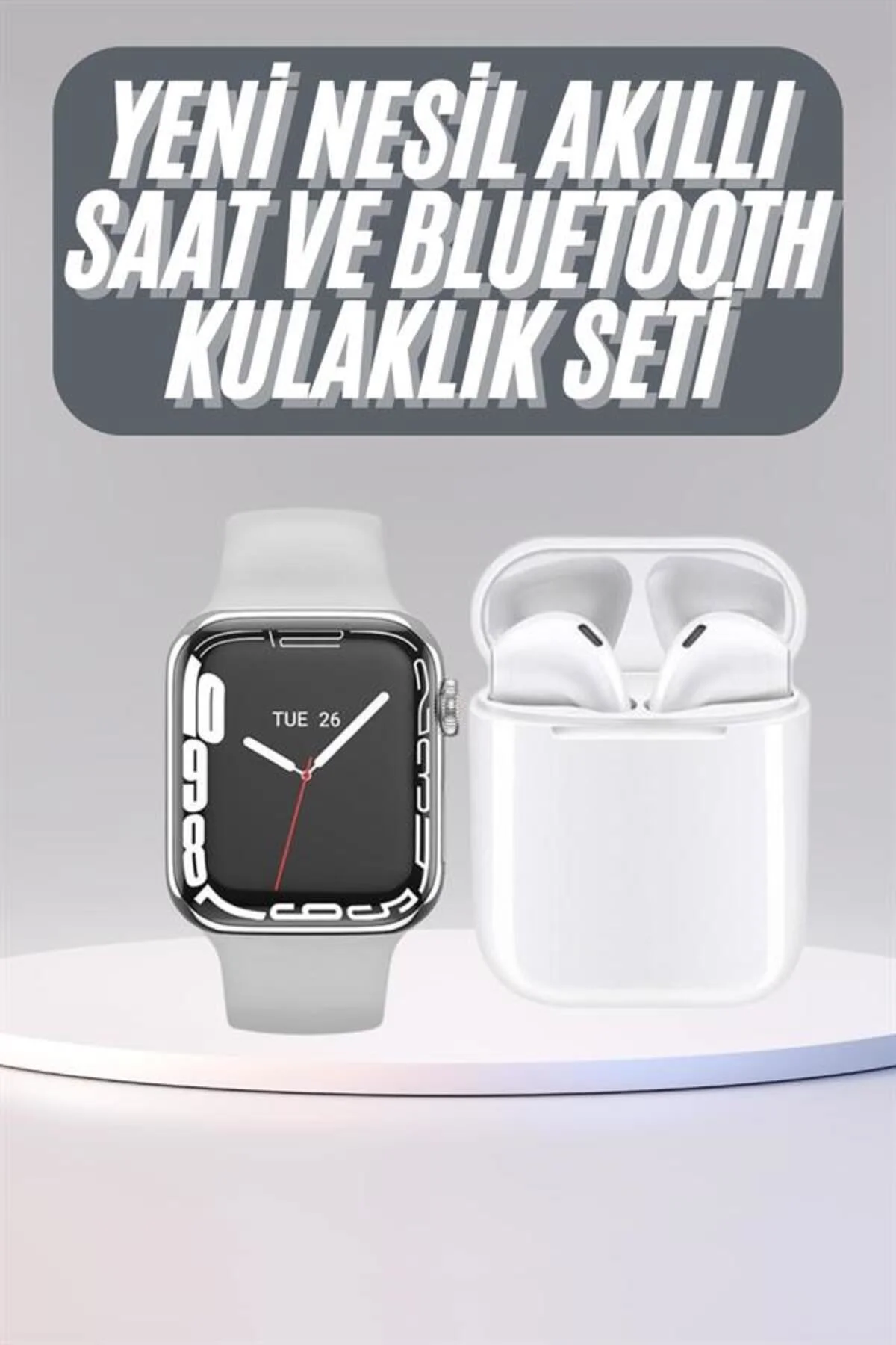 Akıllı Saat Kulaklık Hediyeli Uyku ve Sağlık Takibi Yapabilen Uzu