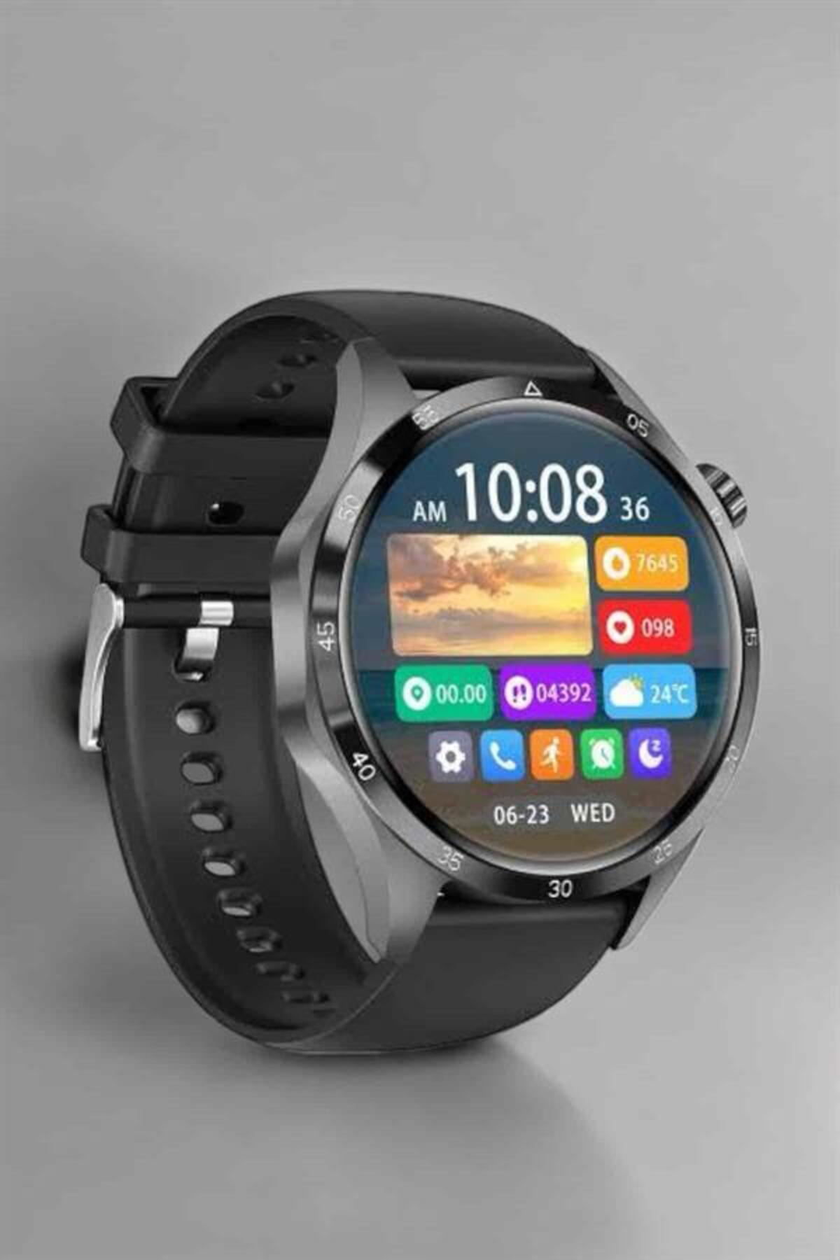 Akıllı Saat Metal Kordonlu GPS ve NFC Uyumlu Arama Cevaplayan - L