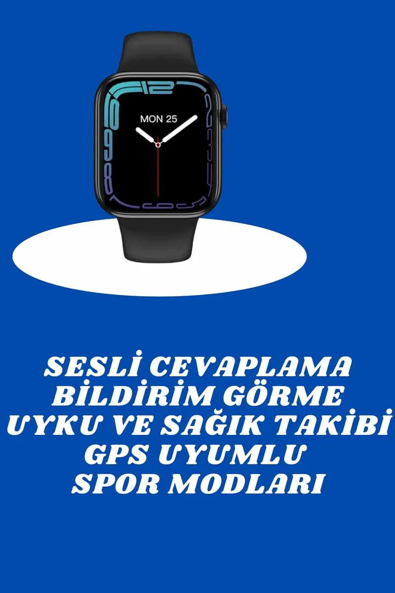 Akıllı Saat Nabız Ölçer, GPS ve NFC Destekli - Tema Değiştirme, Kalori Hesaplama