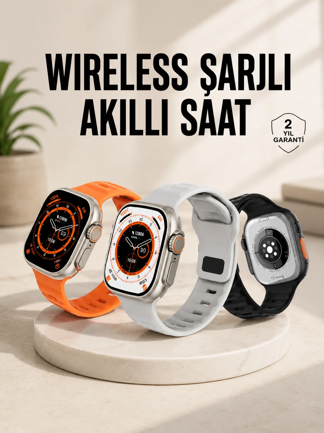 Akıllı Saat Nabız Ölçebilen Yeni Nesil GPS ve Adımsayar Özelliği