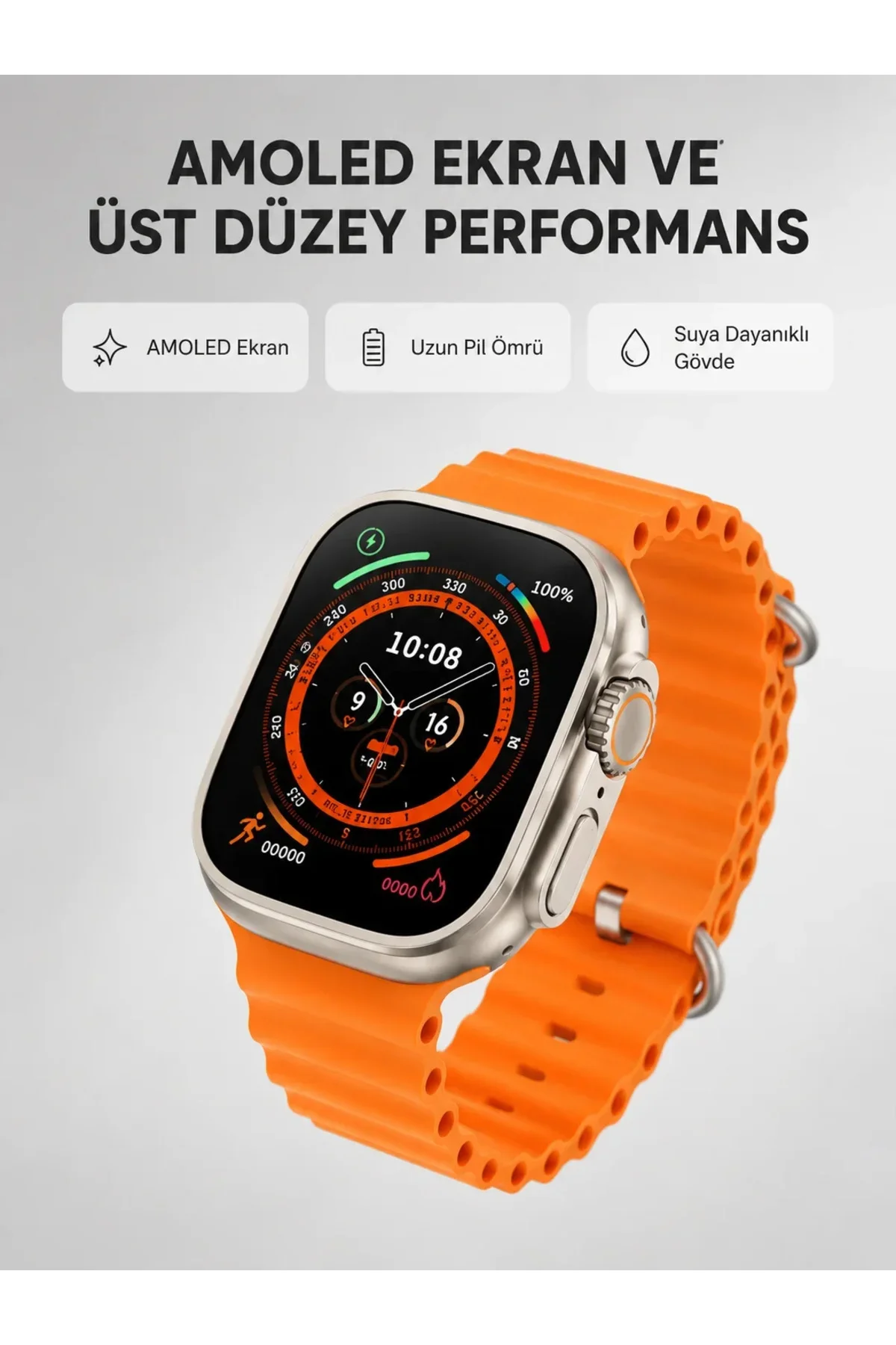 Akıllı Saat – Nabız Ölçer, Uyku Takibi, GPS, Suya Dayanıklı Tasarım