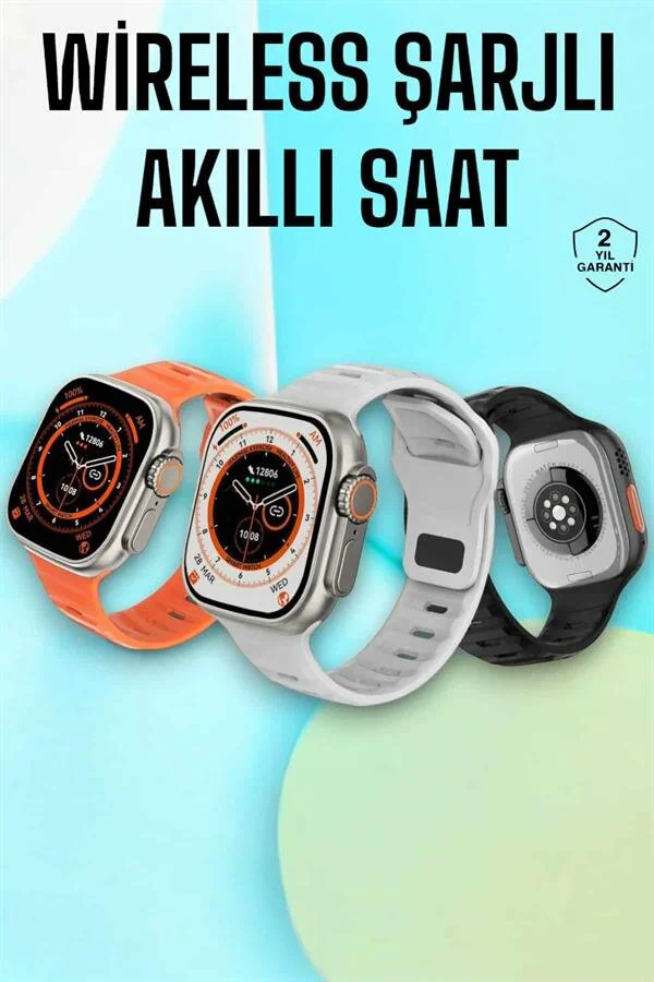 Akıllı Saat Nabız Ölçer GPS ve Adımsayar - Suya ve Toza Dayanıklı