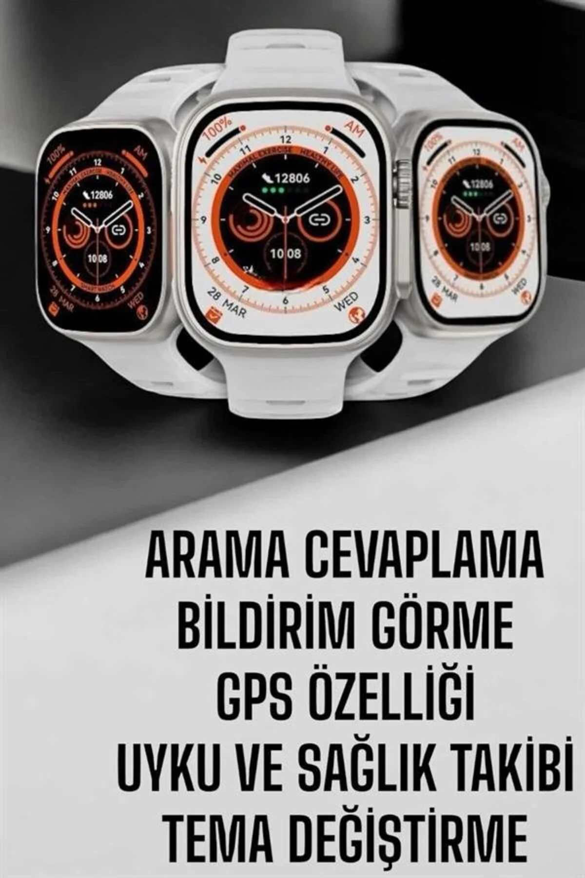 Akıllı Saat Nabız Ölçebilen Yeni Nesil Gps Ve Adımsayar Özelliği