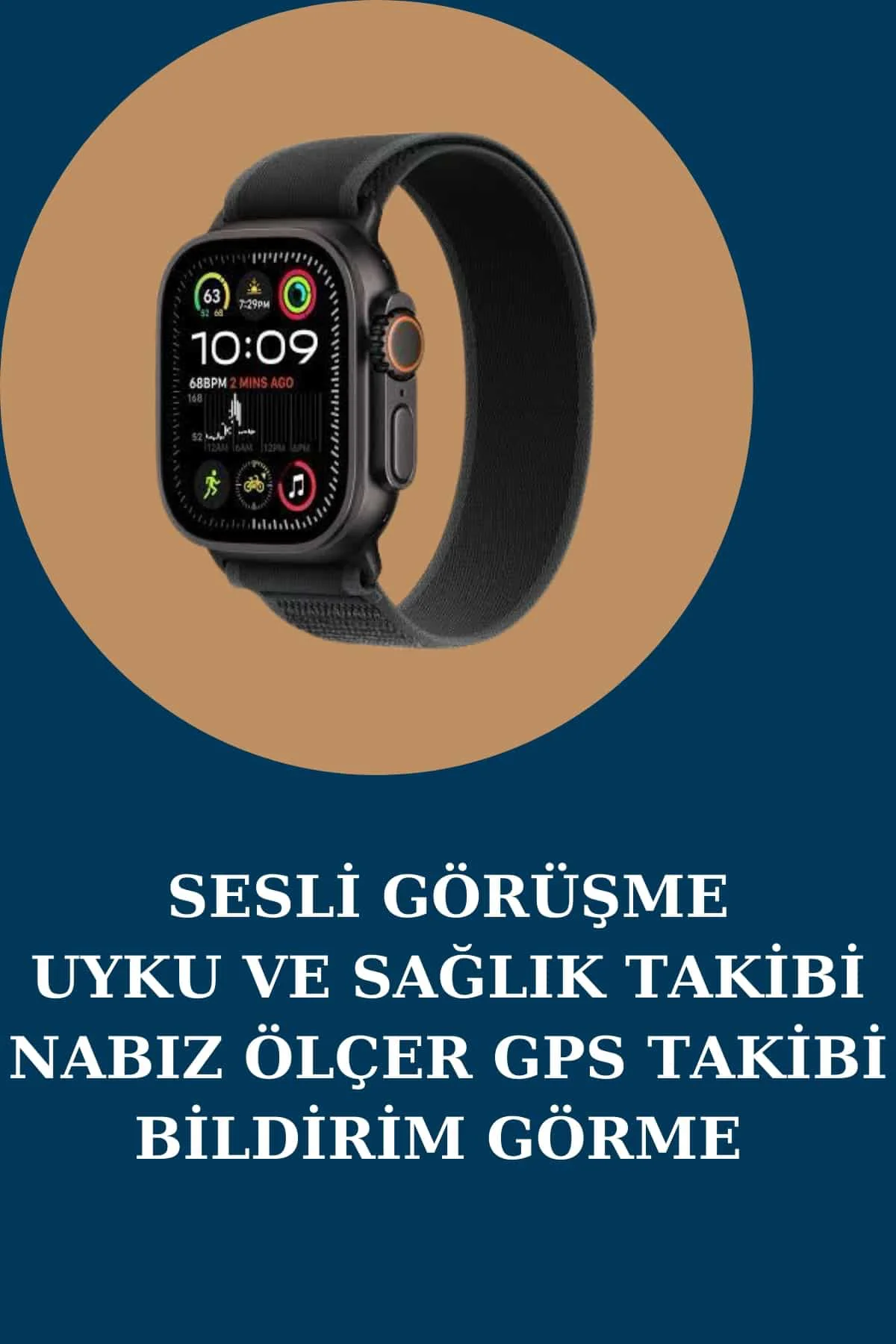 Akıllı Saat Nabız Ölçer Uyku Takibi Adımsayar Alarm ve Hatırlatıc
