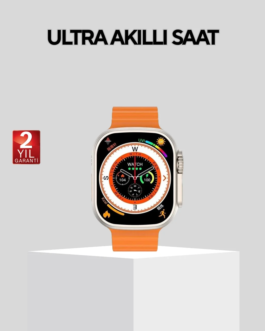 Akıllı Saat – Nabız Ölçer, Uyku Takibi, GPS, Suya Dayanıklı Tasar
