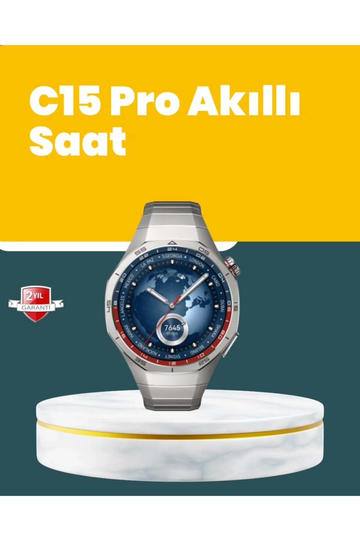Akıllı Saat Nabız Ölçer, Adım Sayar Ve Uyku Takip Özellikli