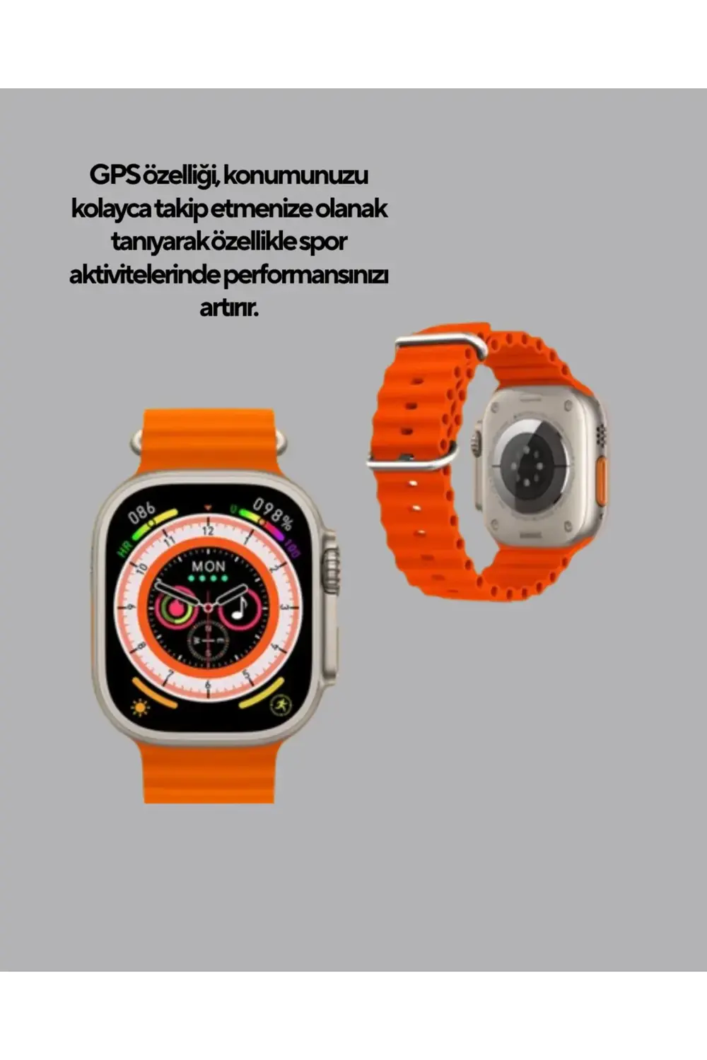 Akıllı Saat – Nabız Ölçer, Uyku Takibi, GPS, Suya Dayanıklı Tasar