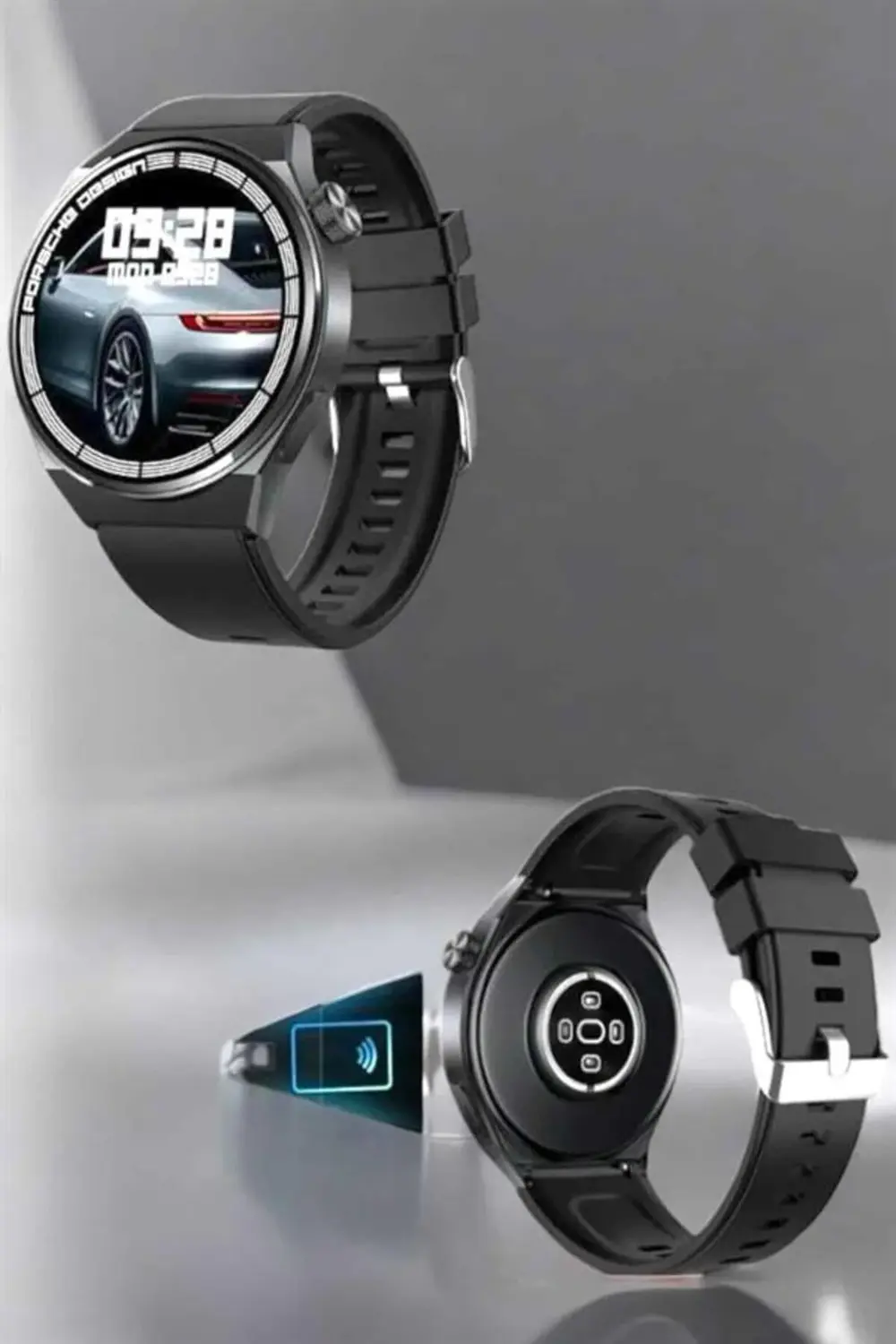 Akıllı Saat Nabız Sensörlü Bildirim Görebilen Spor Modları GPS Ta