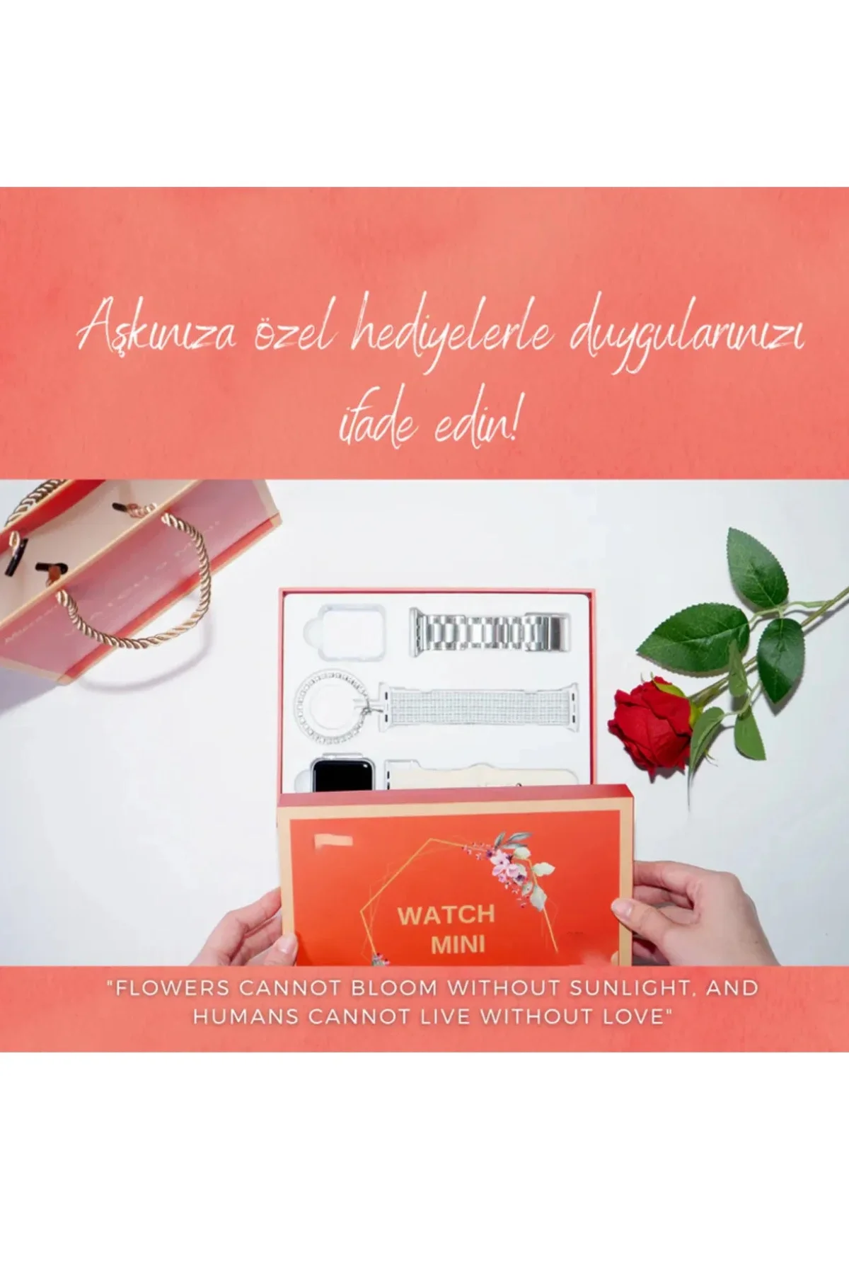 Akıllı Saat - Renk: Gri, Kasa Renk: Pembe, Kordon Renk: Çok Renkli | Teknik Özellikleri ve Kullanım