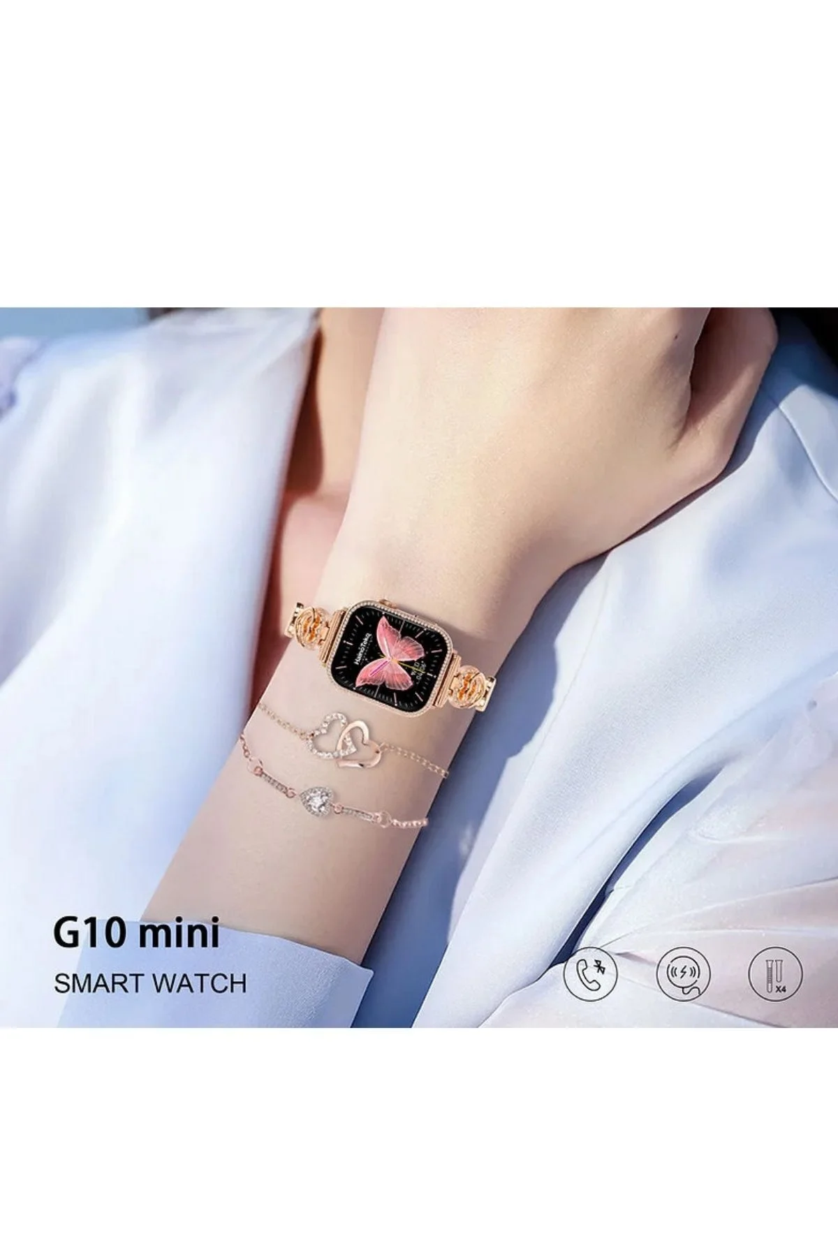 Akıllı Saat - Renk: Pembe, Kasa Renk: Rose Gold, Kordon Renk: Pembe | Teknik Özellikleri ve Kullanım