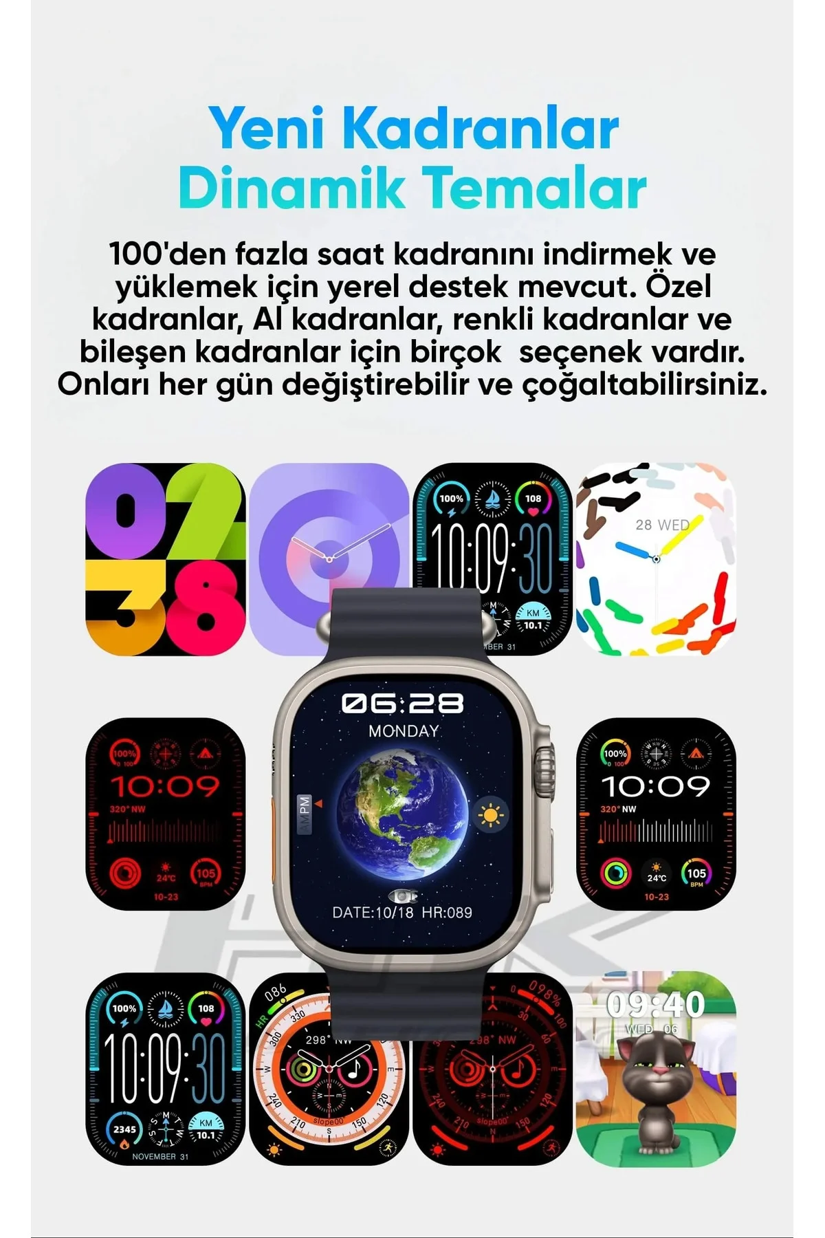 Akıllı Saat - Renk: Siyah, Kasa Renk: Siyah, Kordon Renk: Çok Renkli | Teknik Özellikleri ve