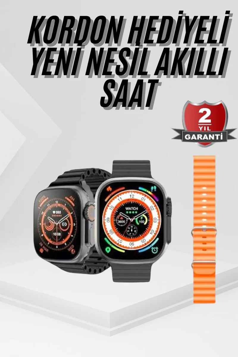 Akıllı Saat - Sağlık Takibi, Kalp Atışı, Adımsayar ve Nefes Egzersizi