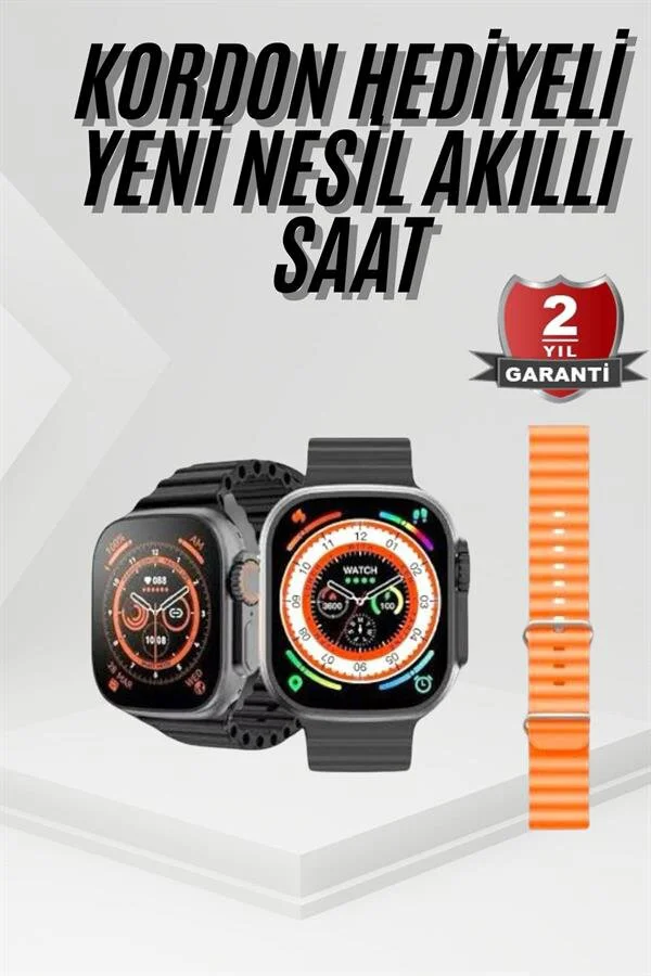 Akıllı Saat Sağlık Takibi Kalp Atışı Adımsayar Ultra Yeni Nesil Nefes Egzersizi