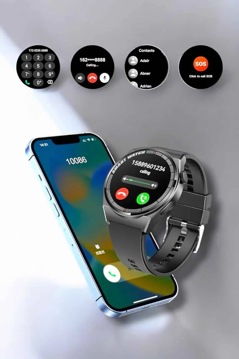 Akıllı Saat - Sağlık ve Fitness Takibi, Bluetooth ve Dokunmatik Ekran