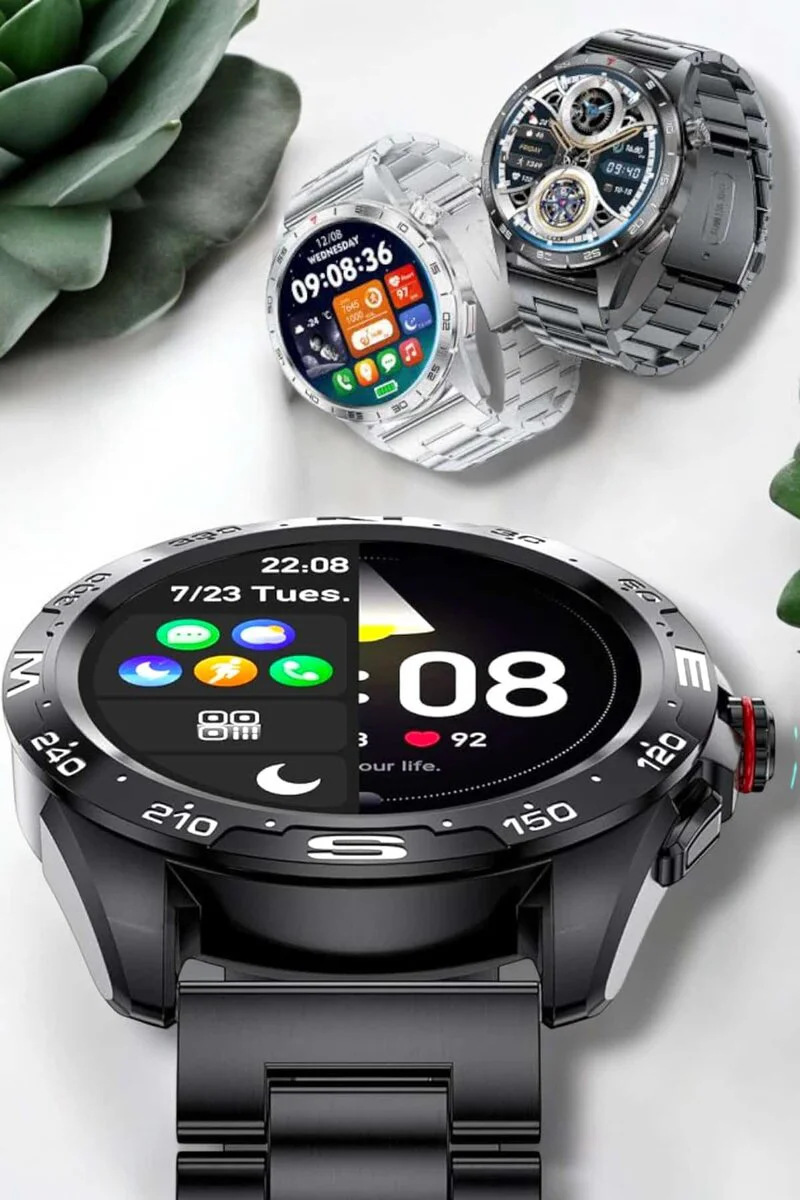 Akıllı Saat - Sağlık ve Fitness Takibi, Bluetooth ve Dokunmatik Ekran