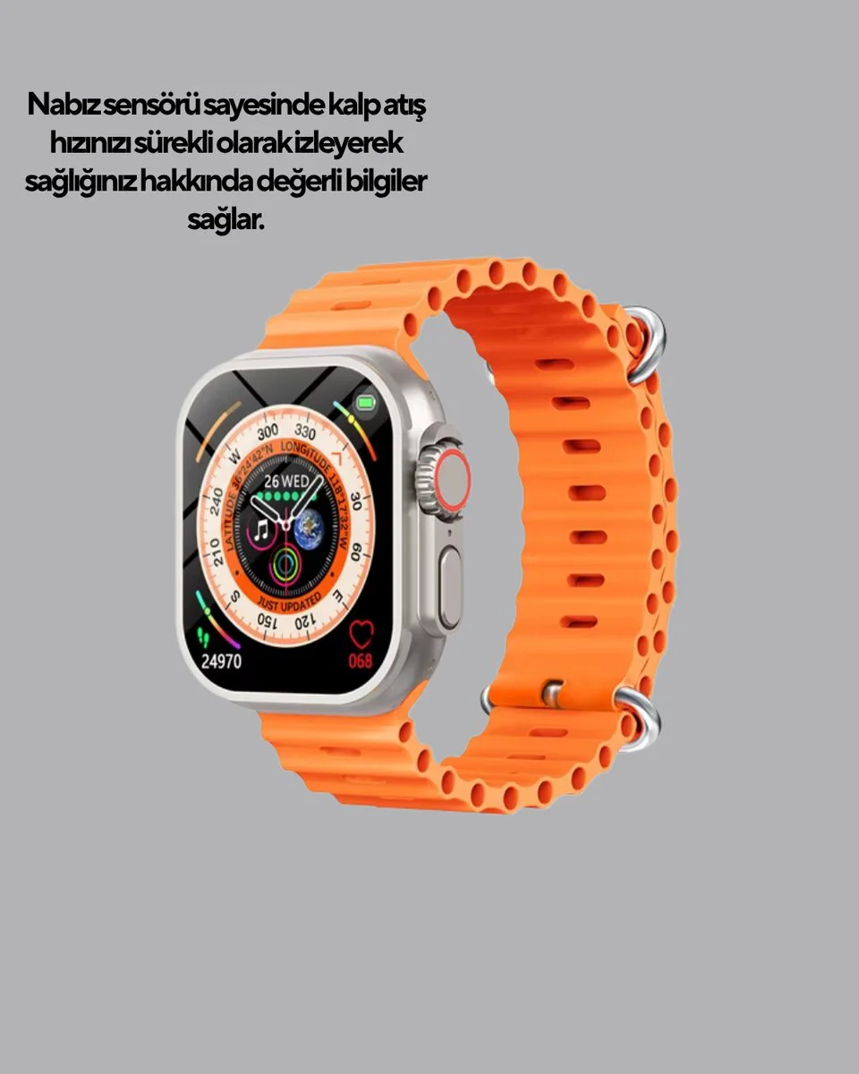 Akıllı Saat – Sesli Görüşme, GPS ve Nabız Takibi