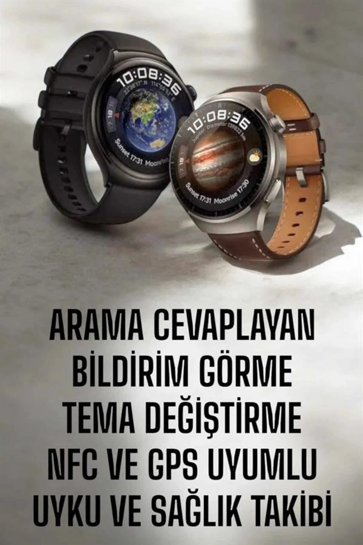 Akıllı Saat Sesli Görüşme, Nfc Uyumlu, Bildirim Görme Ve Uyku Ve Sağlık Takibi