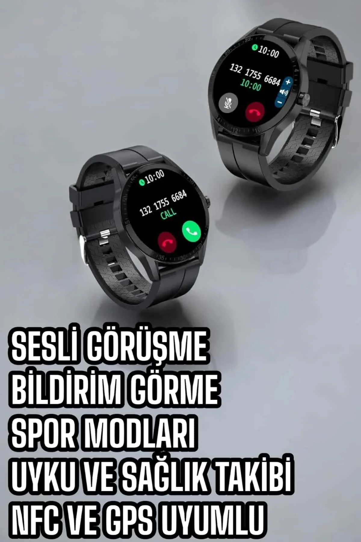 Akıllı Saat Sesli Görüşme Bluetooth Bağlantılı 3 Kordonlu Akıllı Saat Sesli Görüşme Bluetooth Bağlantılı 3 Kordonlu
