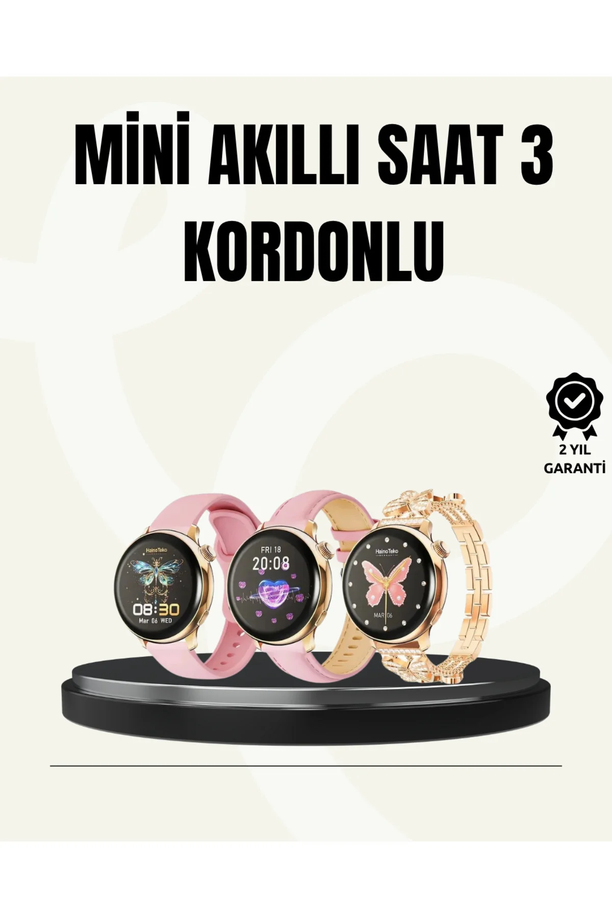Akıllı Saat – Şık Tasarım Uzun Pil Ömrü ve Su Geçirmez Özellik - 