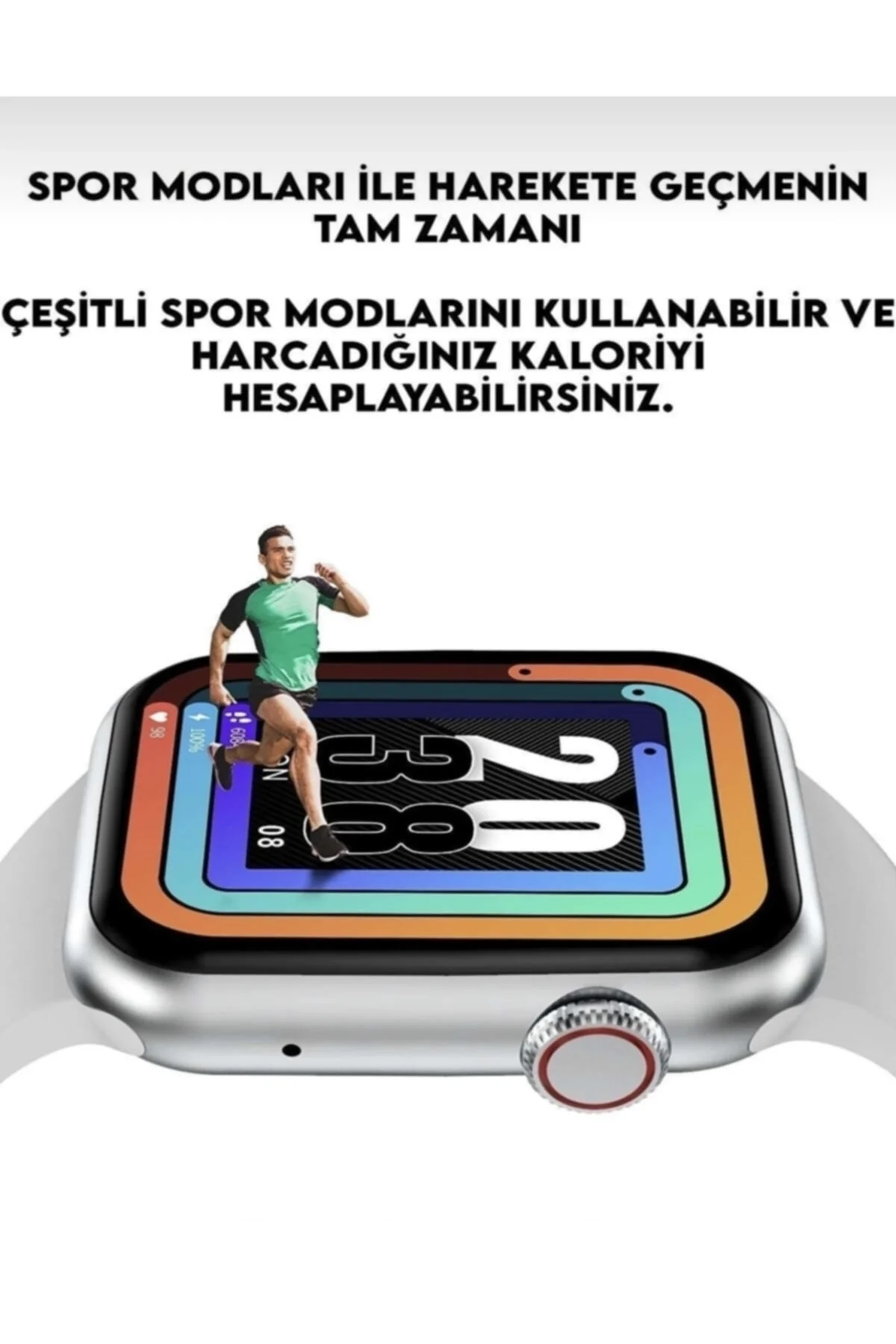 Akıllı Saat Siyah Sim Kartlı GPS Nabız Uyku Takip 1000-2000 mAh Batarya Deri Kordon