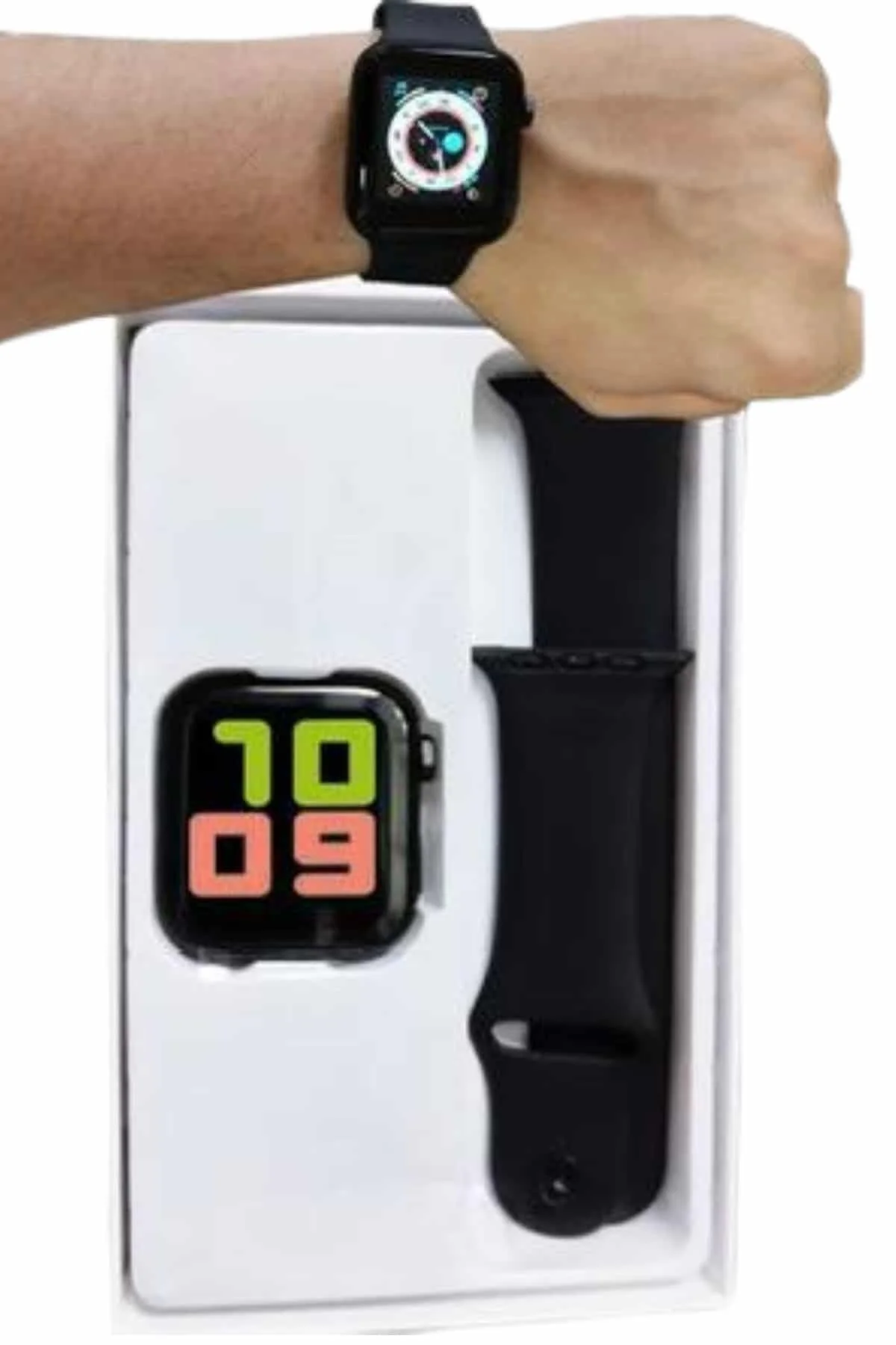 Akıllı Saat Tema Değiştirme Uyku ve Sağlık Takibi Sesli Asistan B