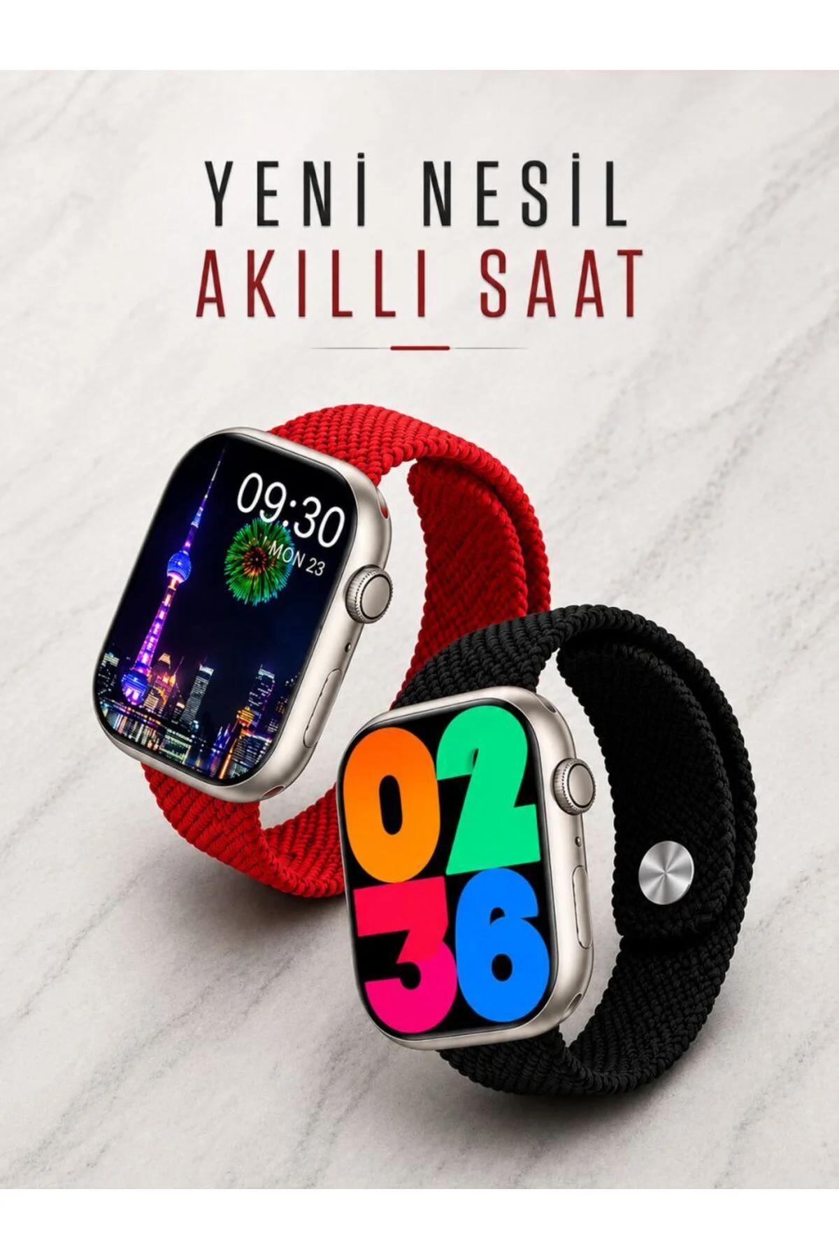 Akıllı Saat Tema Değiştirme Uyku ve Sağlık Takibi Bluetooth Bağlantılı