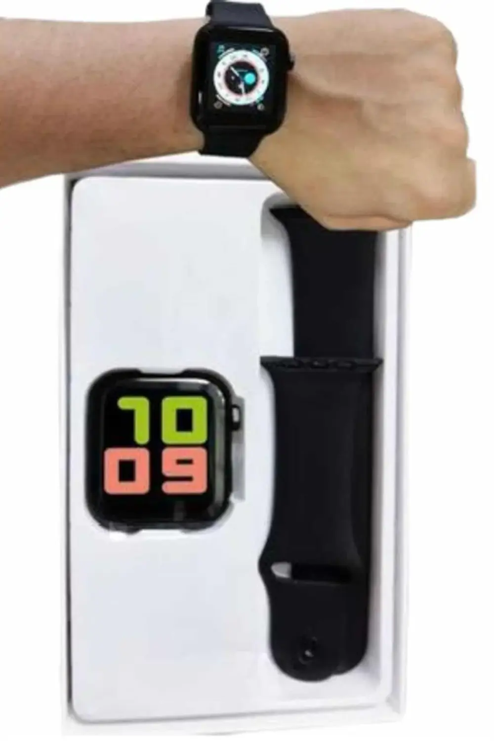 Akıllı Saat Tema Değiştirme Uyku ve Sağlık Takibi Sesli Asistan B