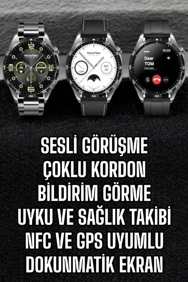 Akıllı Saat Titreşimli Amoled Uyku ve Sağlık Takibi Sesli Görüşme