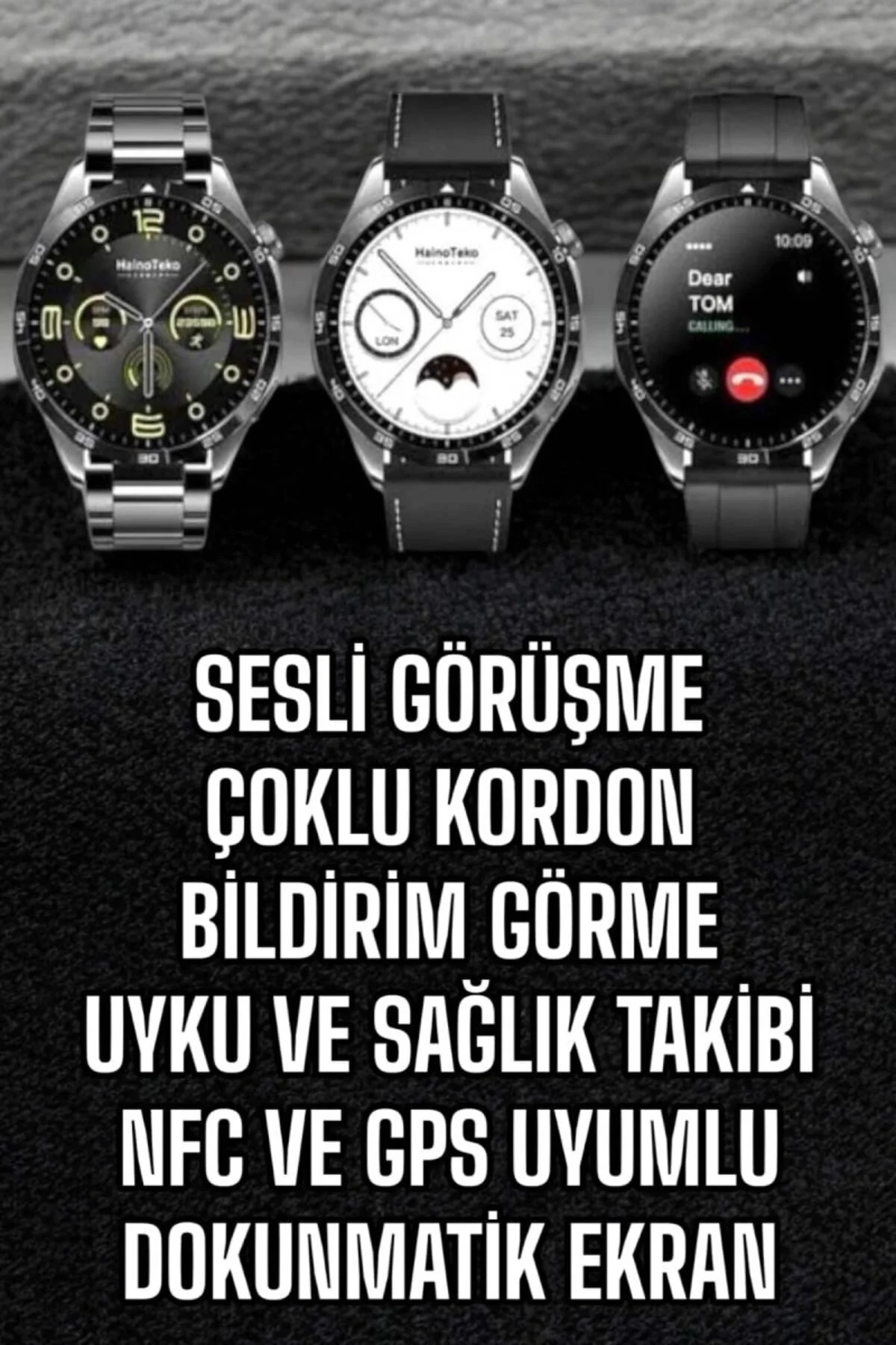 Akıllı Saat Titreşimli Pusula Nabız Ve Tansiyon Ölçer Nfc Uyumlu