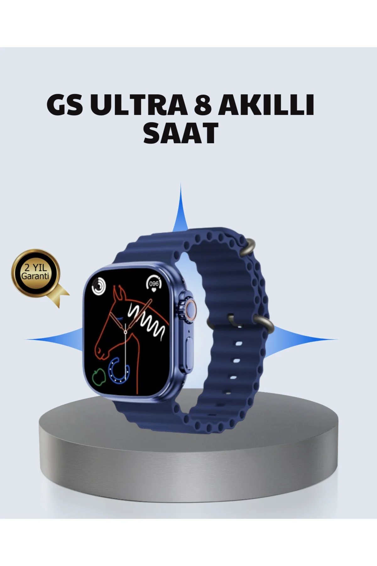 Akıllı Saat Ultra 2.05 IPS Ekran Bluetooth Aramalı Spor Modlu