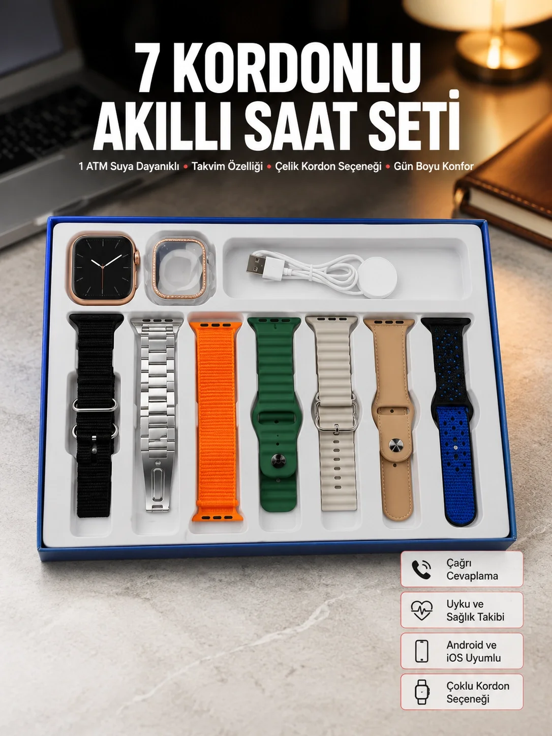Akıllı Saat Unisex Akıllı Saat Çoklu Kordon Seçeneği Çelik Kordon Plastik Kordon Yeni Nesil Fiyatı, Yorumları ve Özellikleri