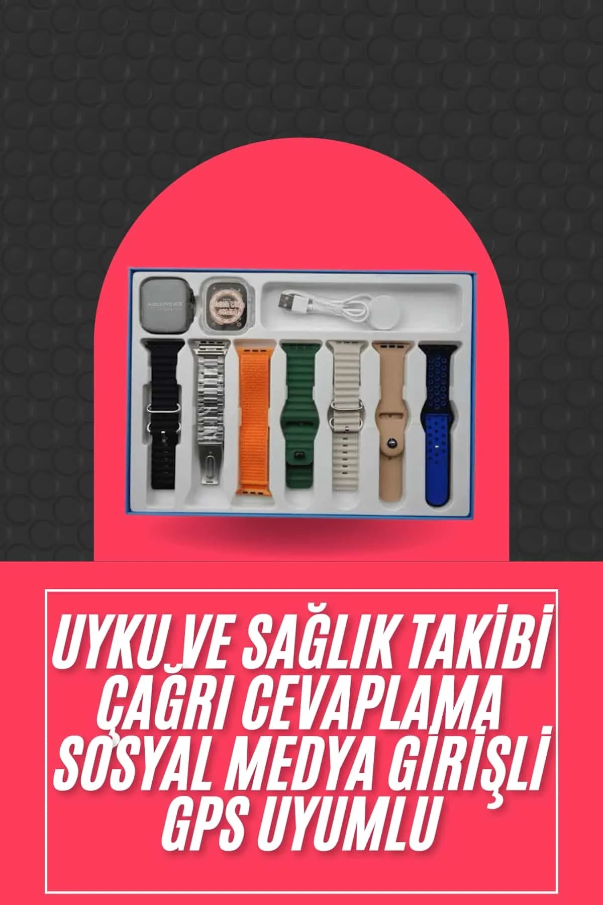 Akıllı Saat Unisex Akıllı Saat Çoklu Kordon Seçeneği Çelik Kordon Plastik Kordon Fiyatı, Yorumları ve Özellikleri